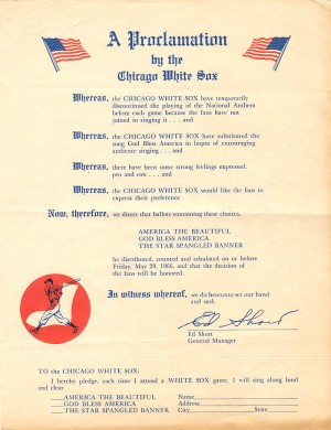 A Proclamation by the Chicago White Sox